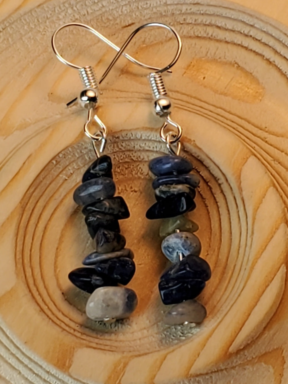 Sodalite Chippy - Sodalite - Crystal Chip Earrings
