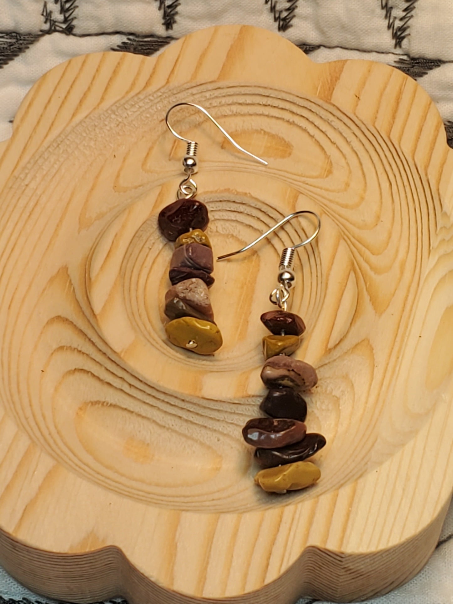 Mookaite Chippy - Mookaite - Crystal Chip Earrings