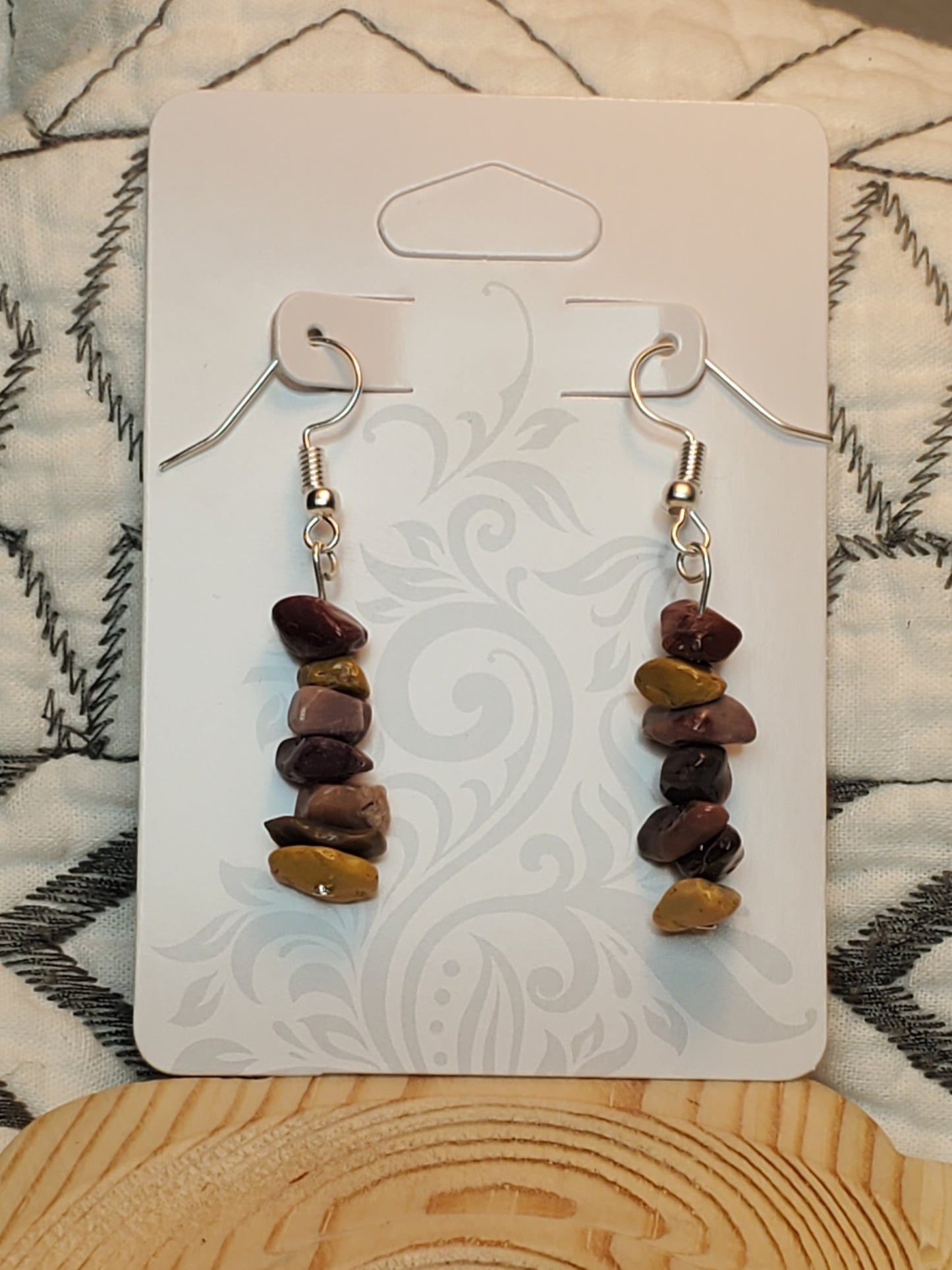 Mookaite Chippy - Mookaite - Crystal Chip Earrings