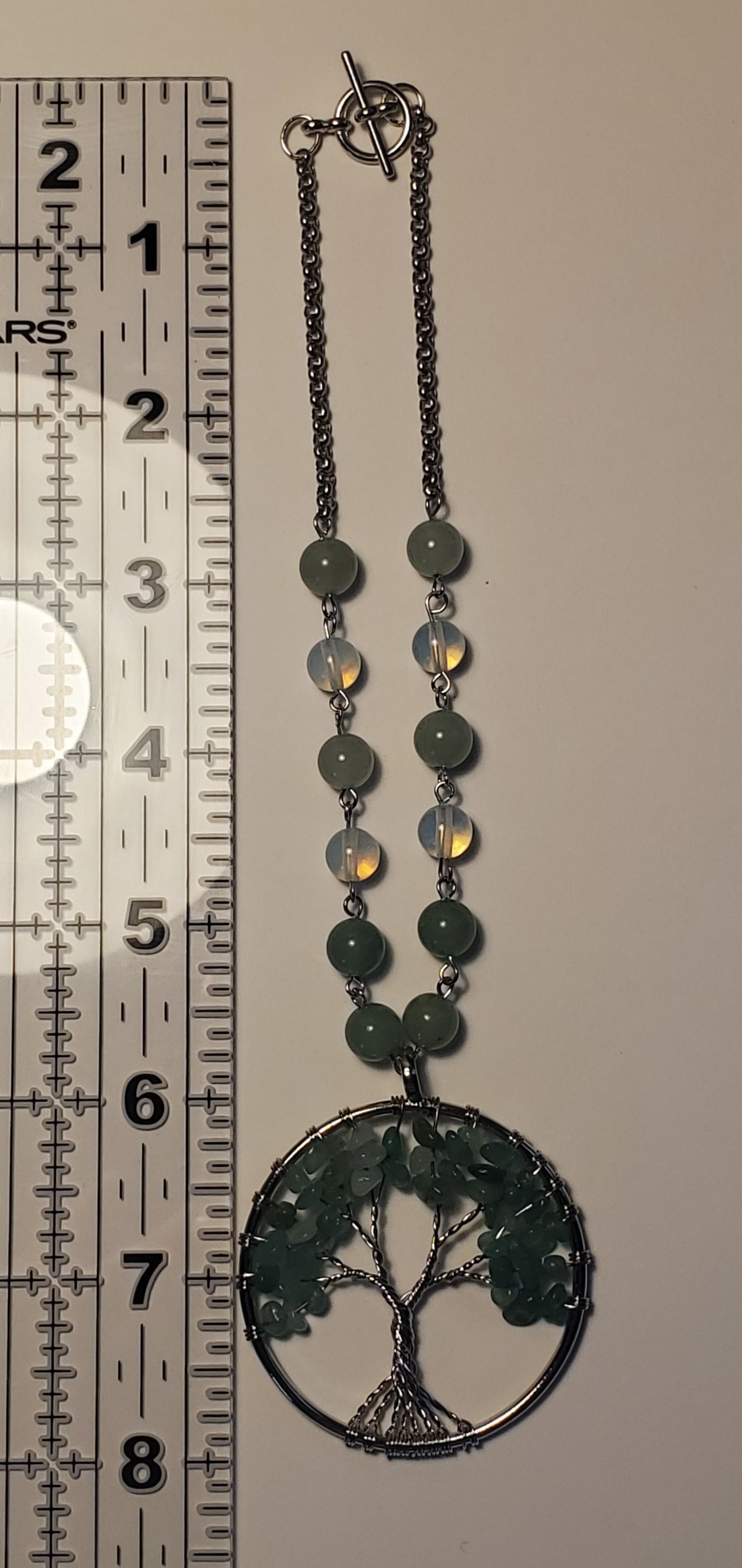Aventurine Tree of Life ~ Crystal Car Charm