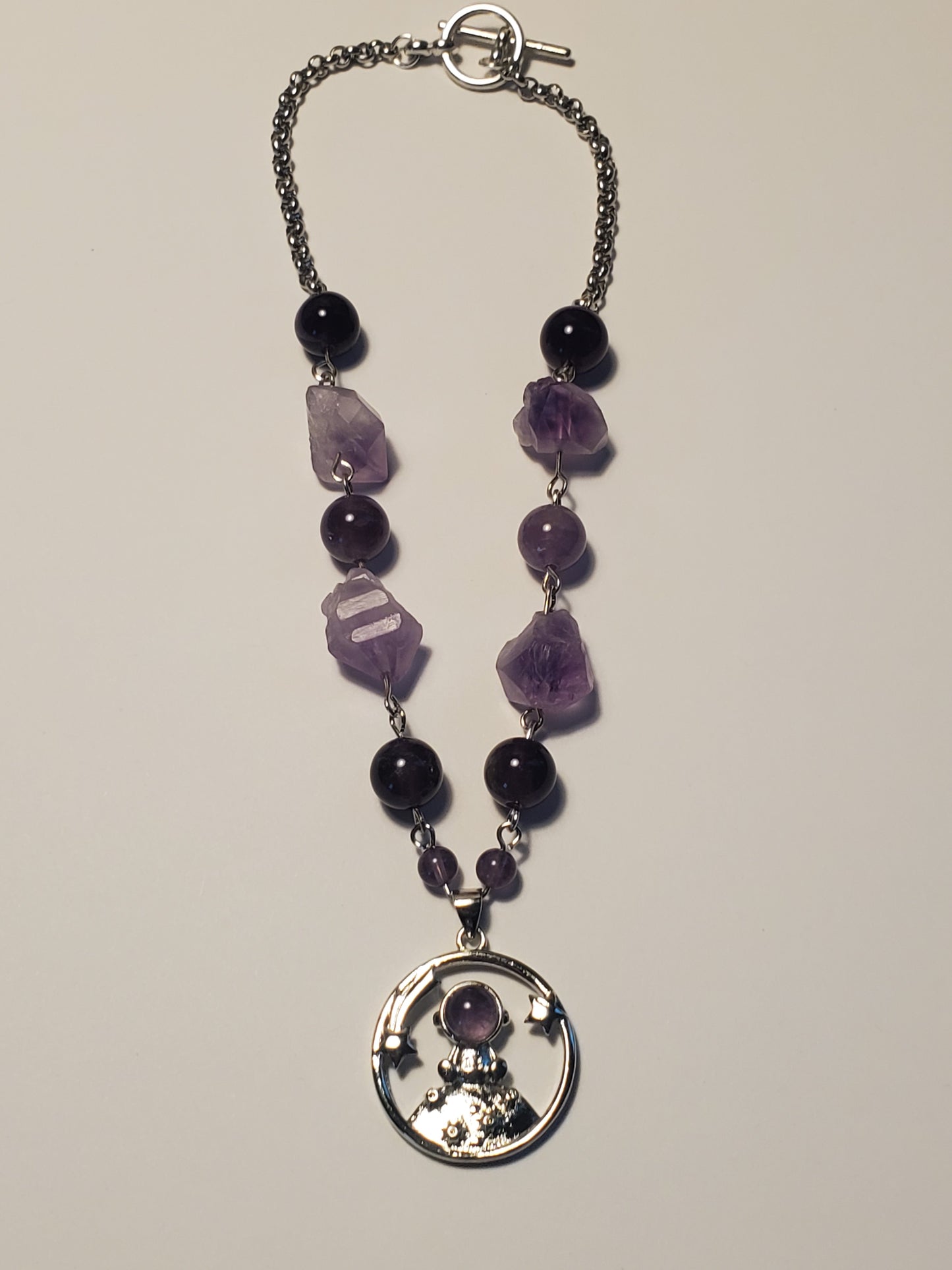 Amethyst Astronaut ~ Crystal Car Charm