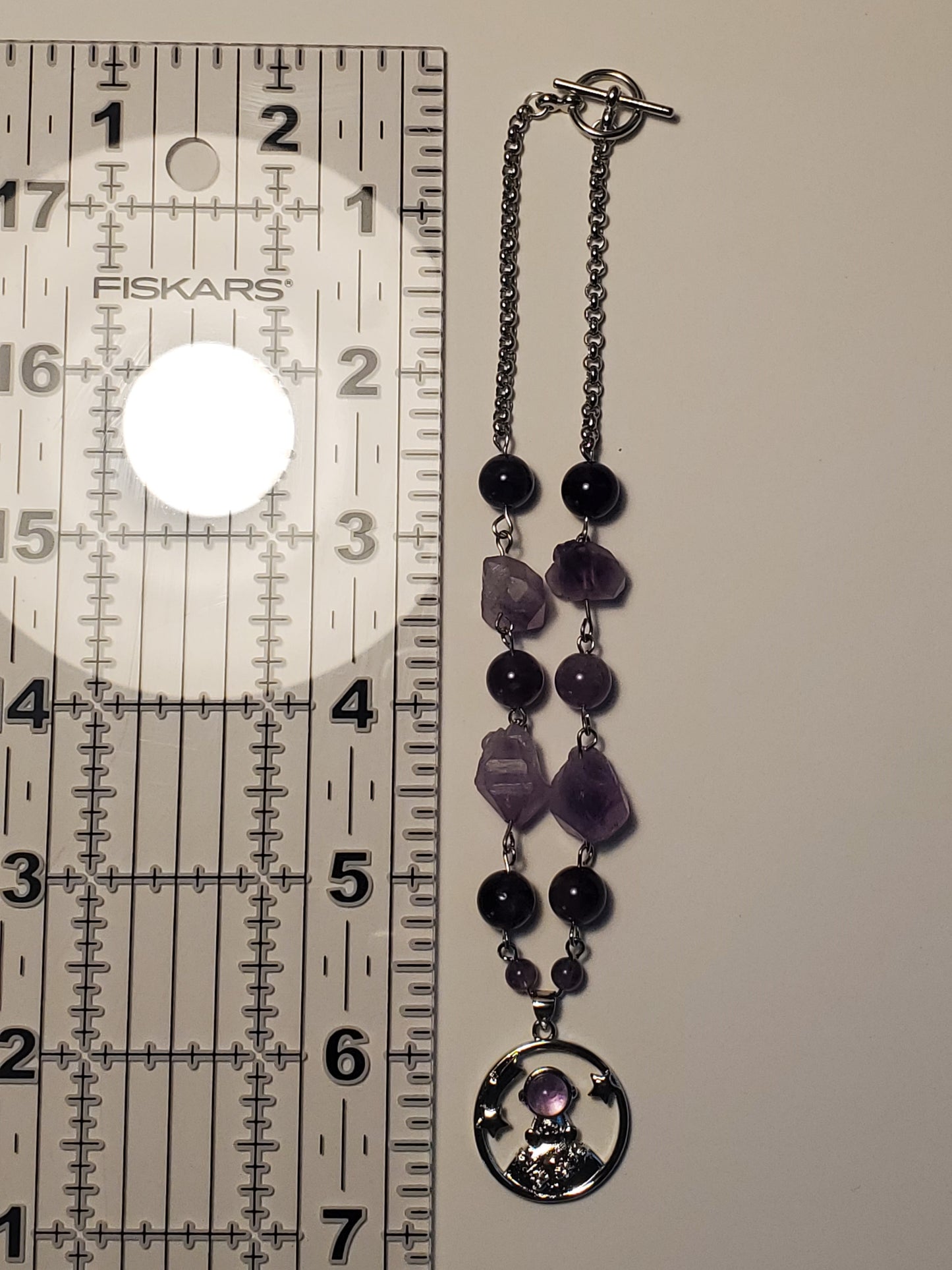 Amethyst Astronaut ~ Crystal Car Charm