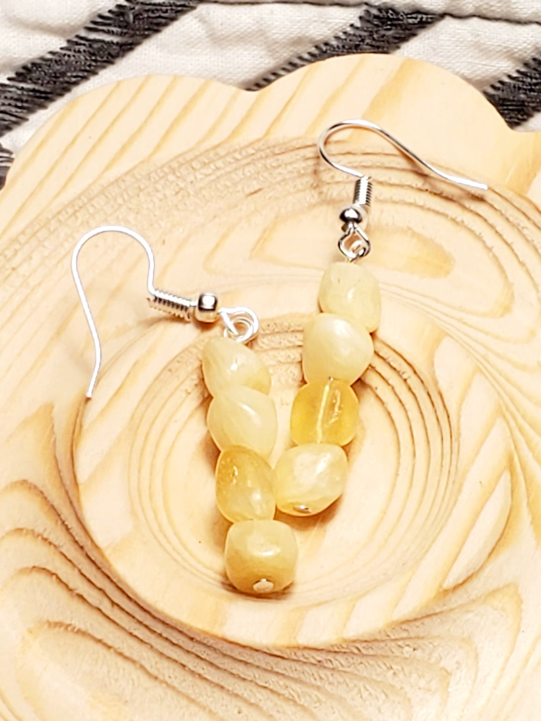 Honey Baby - Honey Calcite - Crystal Earrings