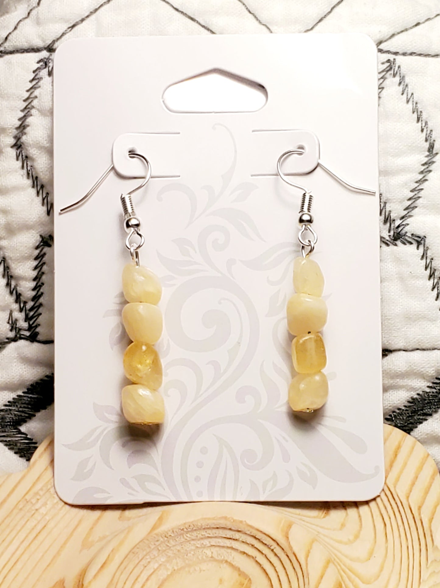 Honey Baby - Honey Calcite - Crystal Earrings