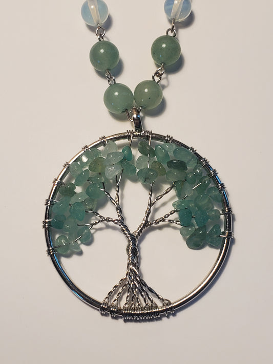 Aventurine Tree of Life ~ Crystal Car Charm