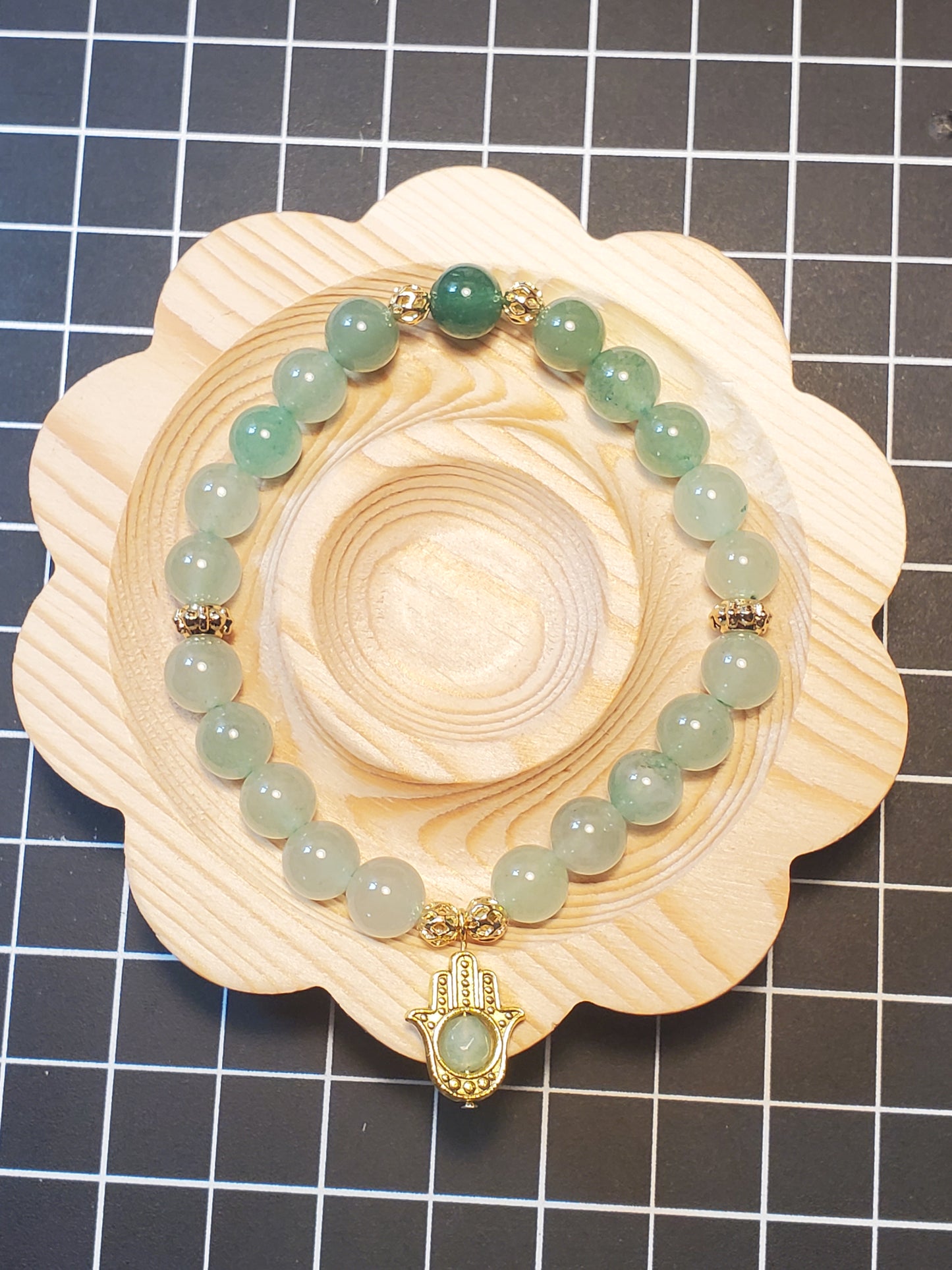 Green Aventurine Hamsa