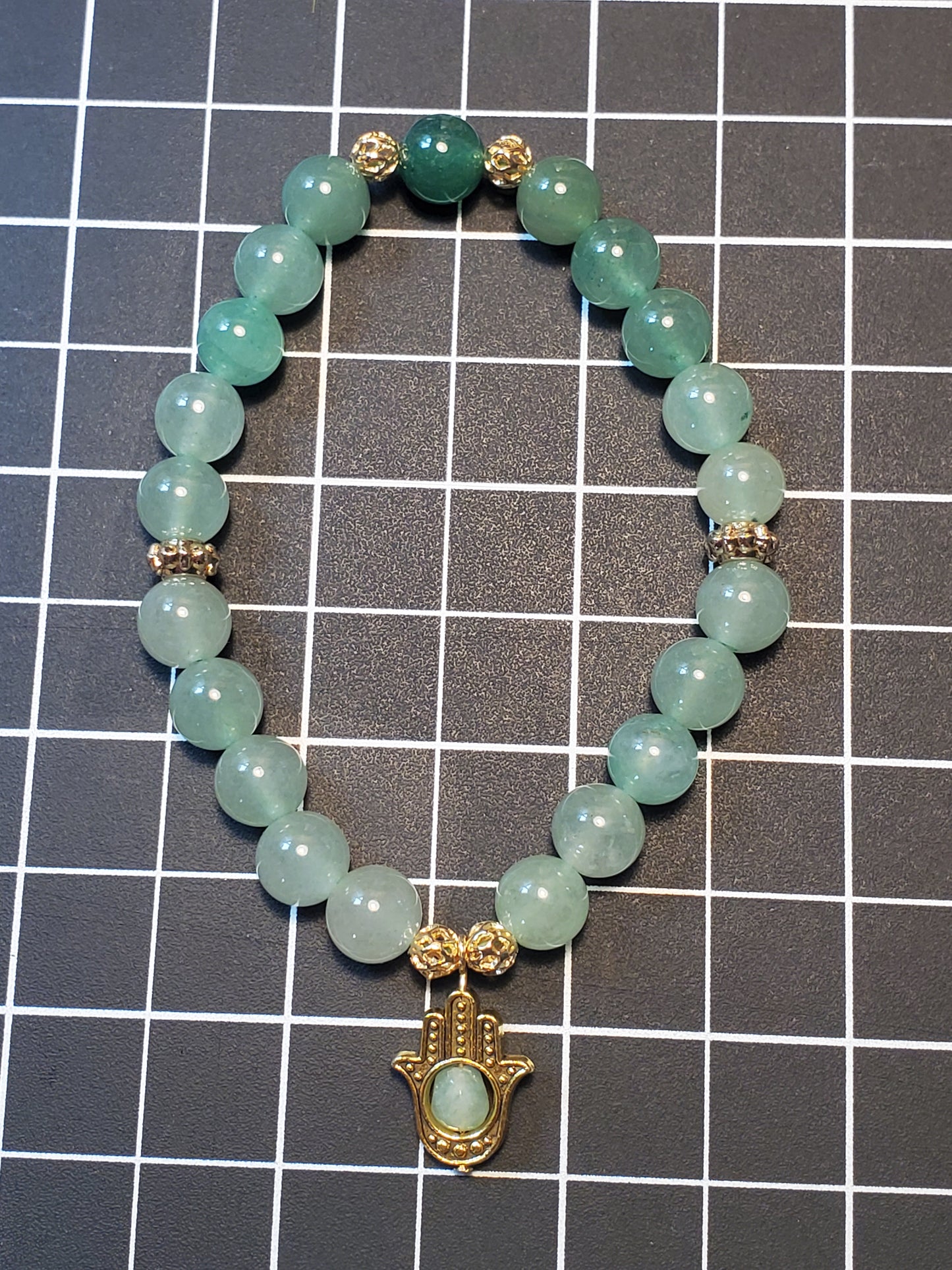 Green Aventurine Hamsa